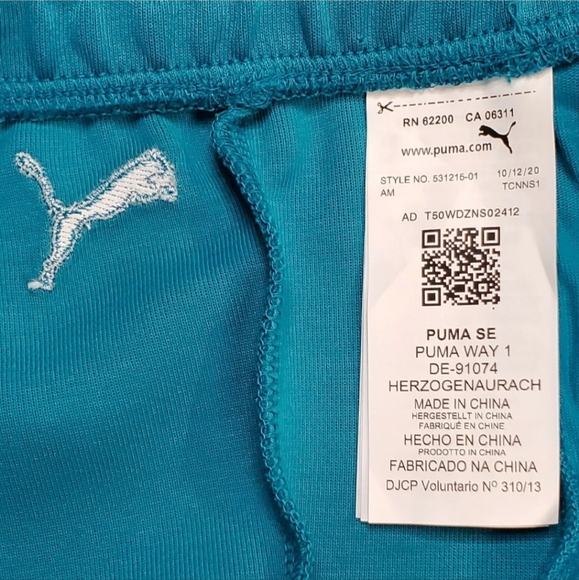 Puma x TMC Mens Size XL Hustle Way Bermuda Shorts Nipsey Hussle Teal 531215-01 - Picture 12 of 12